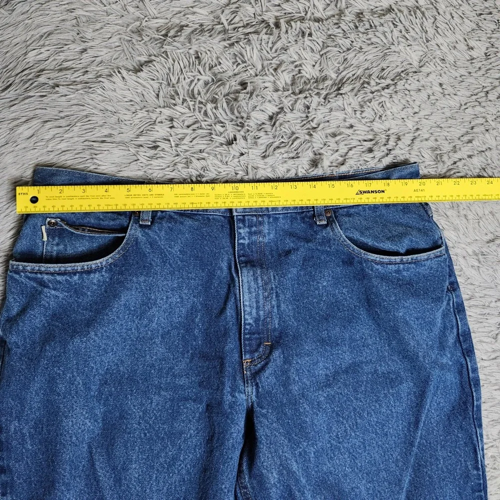 LL Bean Jeans Mens Size 40x32 Blue Cotton Relaxed Fit Denim Workwear Heavy L.L.